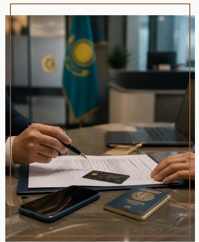 Открытие счета и банковской карты в Казахстане в Гукове